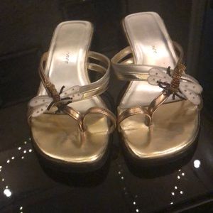 Silver and Gold sandals